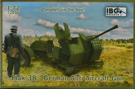 1/72 IBG Model Flak 38 German Anti Aircraft Gun (2 in the box) 72076