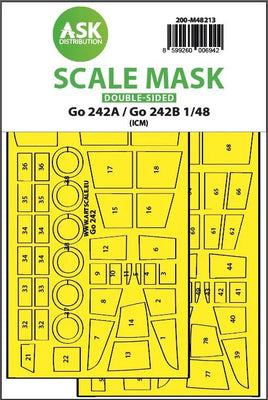 1/48 Art Scale Gotha Go 242A / Go 242B Double-Sided Express Fit Mask for ICM 48213