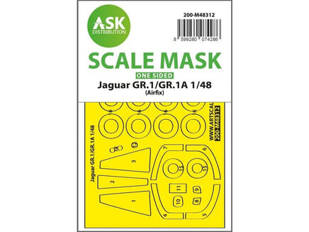 1/48 Art Scale Jaguar GR.1/GR.1A One-Sided Express Fit Mask for Airfix 48312