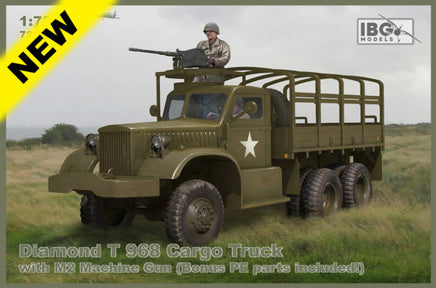 1/72 IBG Model Diamond T 968 Cargo Truck With M2 Machine Gun (Bonus PE Parts) 72083