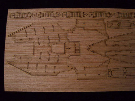 1/350 Artwox IJN Carrier Battleship Ise Wood Deck 10052