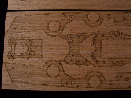 1/350 Artwox DKM Tirpitz Wooden Deck (tam) 10057
