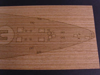 1/350 Artwox DKM Bismarck Wooden Deck 10081