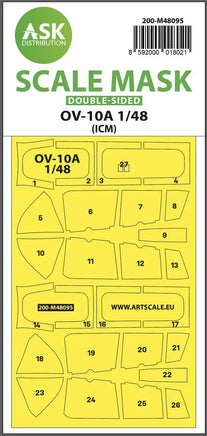 1/48 Art Scale OV-10A Double-Sided Mask Self-Adhesive Pre-Cutted for ICM 48095