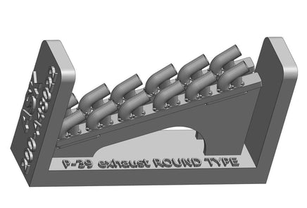 1/48 Art Scale P-39O Airacobra - Round Type Exhaust for 48022