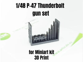 1/48 Art Scale P-47 Thunderbolt Gun Set 48012