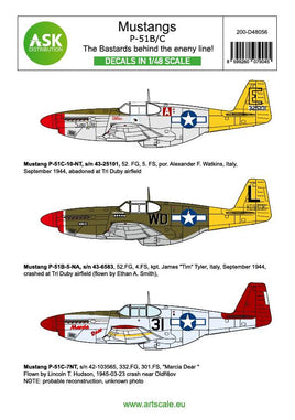 1/48 Art Scale P-51B Mustang - The Bastards Behind the Enemy Lines! 48056
