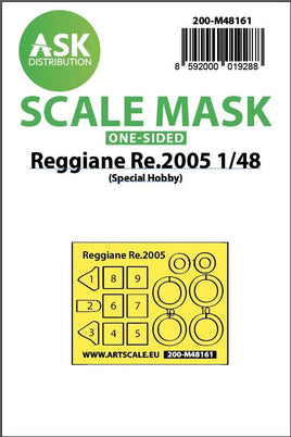 1/48 Art Scale Reggiane Re.2005 One-Sided Fit Express Mask for Special Hobby 48161