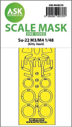 1/48 Art Scale Su-22M3/M4 One-Sided Express Fit Mask for Kitty Hawk 48239