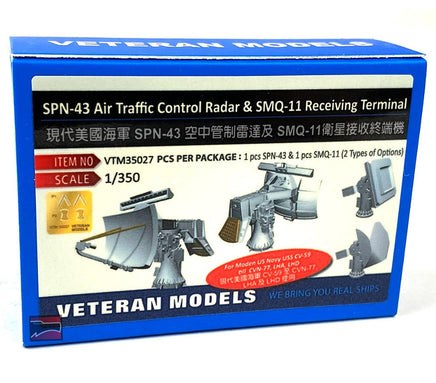 1/350 Veteran Model SPN-43 Air Traffic Control Radar & SMQ-11 Receiving Terminal 35027