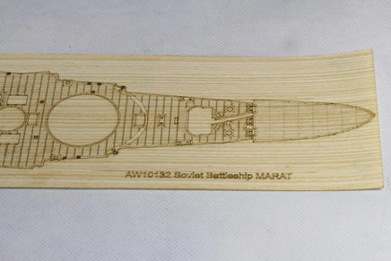 1/350 Artwox Soviet Battleship Marat Wood Deck for Zvezda 10132