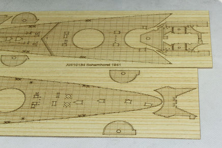 1/350 Artwox German Battleship Scharnhorst 1941 Wood Deck 10134