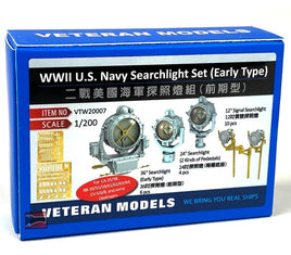 1/200 Veteran Model WWII US Navy Searchlight Set (Early Type) 20007