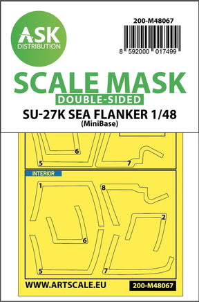1/48 Art Scale Su-27K Sea Flanker Double-Sided Express Mask for Minibase 48067