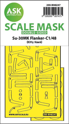 1/48 Art Scale Su-30MK Flanker-C Double-Sided Express Fit Mask for Kitty Hawk 48247