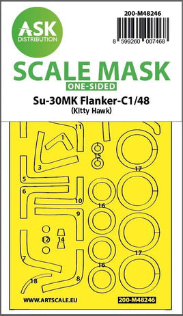 1/48 Art Scale Su-30MK Flanker-C One-Sided Express Fit Mask 48246