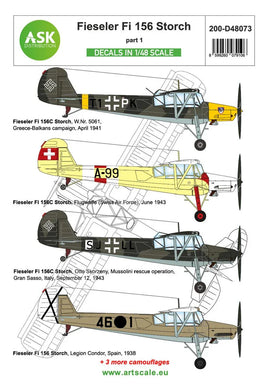 1/48 Artscale Fieseler Fi 156 Storch Part 1 48073