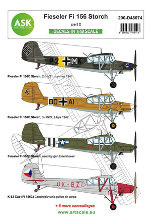 1/48 Artscale Fieseler Fi 156 Storch Part 2 48074