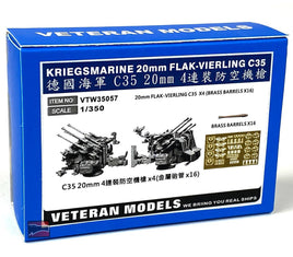 1/350 Veteran Model Kriegsmarine Flak-Vierling C35 35057