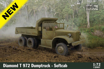 1/72 IBG Model Diamond T972 Dumptruck Softcab Model Kit 72087