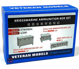 1/200 Veteran Model Kriegsmarine Ammunition Box Set 20054