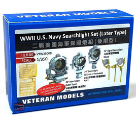 1/350 Veteran Model WWII US Navy Searchlight Set(Later Type) 35008