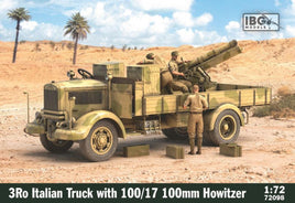 1/72 IBG Model 3Ro Italian Truck with 100/17 100mm Howitzer 72098
