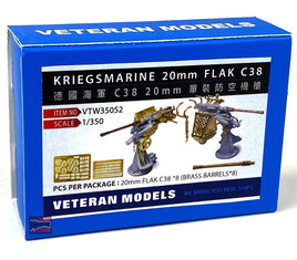 1/350 Veteran Model Kriegsmarine 20mm Flak C38 35052