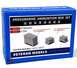 1/350 Veteran Models Kriegsmarine Ammunition Box Set 35054