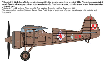 1/72 IBG Model PZL P.11c Polish Fighter Plane 72519