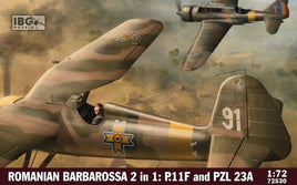 1/72 IBG Model 2in1 Romanian Barbarrosa PZL11A & P11F 72530