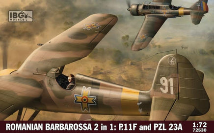 1/72 IBG Model 2in1 Romanian Barbarrosa PZL11A & P11F 72530