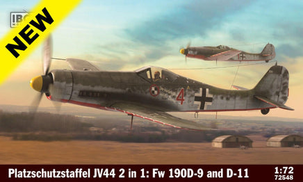 1/72 IBG Model 2 in 1: Platzschutzstaffel JV44 (Fw 190D-9 and Fw 190D-11) - 2 Full Model Kits in the Box 72548