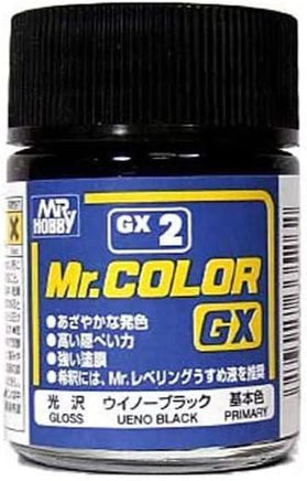 Mr. Hobby Gloss Ueno Black 18ml - GX2 - MPM Hobbies