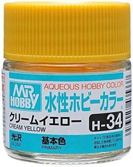 Mr. Hobby Gloss Cream Yellow 10ml - H34 - MPM Hobbies
