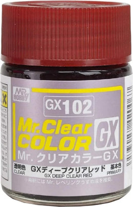 Mr. Hobby Clear Deep Red 18ml - GX102 - MPM Hobbies