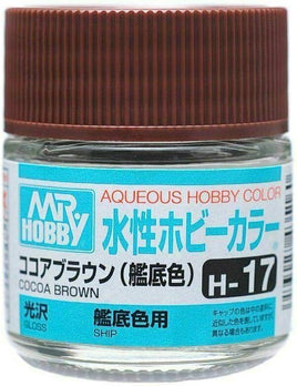Mr. Hobby Gloss Cocoa Brown 10ml - H17 - MPM Hobbies