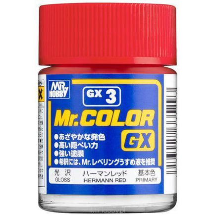 Mr. Hobby Gloss Hermann Red 18ml - GX3 - MPM Hobbies