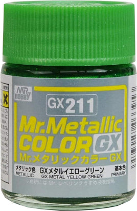 Mr. Hobby Metallic Yellow Green 18ml - GX211