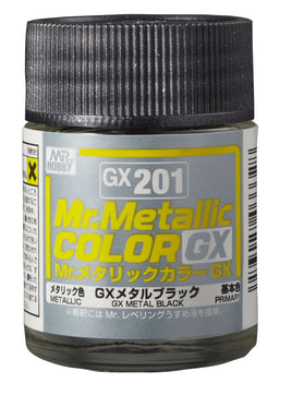 Mr. Hobby Metallic Black 18ml - GX201