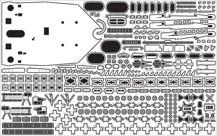 1/350 Pontos Model HMS Prince of Wales 1941 Detail Up Set 35015F1