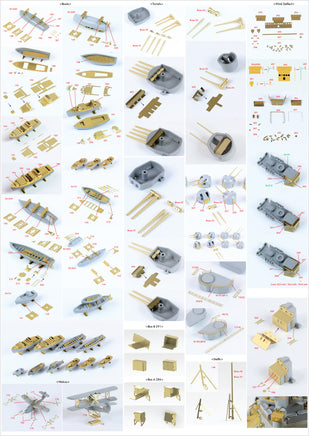 1/350 Pontos Model HMS Prince of Wales 1941 Detail Up Set 35015F1