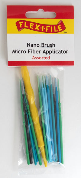 Alpha Abrasives 18 Assorted Nano Brushes Microfiber Applicator - NB06 - MPM Hobbies