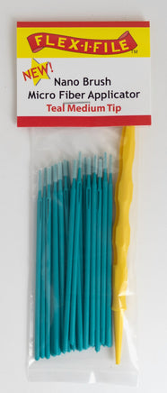 Alpha Abrasives Teal Medium Tip Nano Brush Microfiber Applicator - N935004