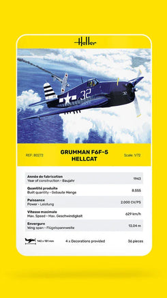 1/72 Heller Grumman F6F-5 Hellcat - MPM Hobbies