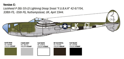 1/48 Italeri P-38 J Lightning 2834