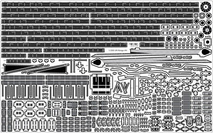 1/350 Pontos Model IJN Kongo 1944 Detail Up Set for Fujimi 35020F1