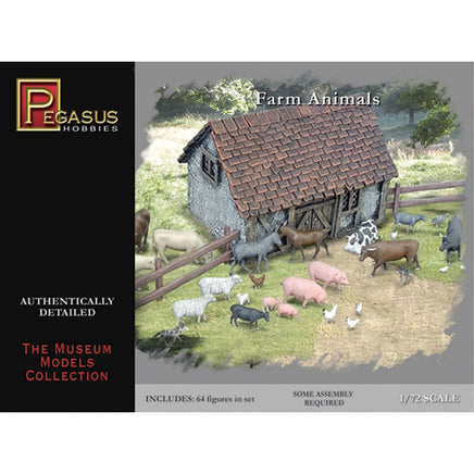 1/72 Pegasus Farm Animal Figures 7052