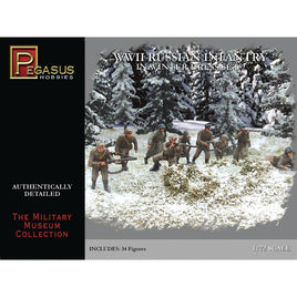 1/72 Pegasus WWII Russian Infantry in Winter Dress Set 2 - 7272