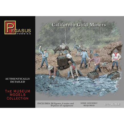 1/72 Pegasus California Gold Miner Figures 7050